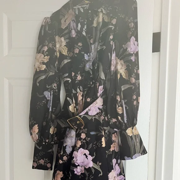 🖤SOLD🖤 ZIMMERMANN EDEN BELTED FLIP MINI DRESS IRIS SHERBET size 0 fits like 4US - Picture 8 of 16